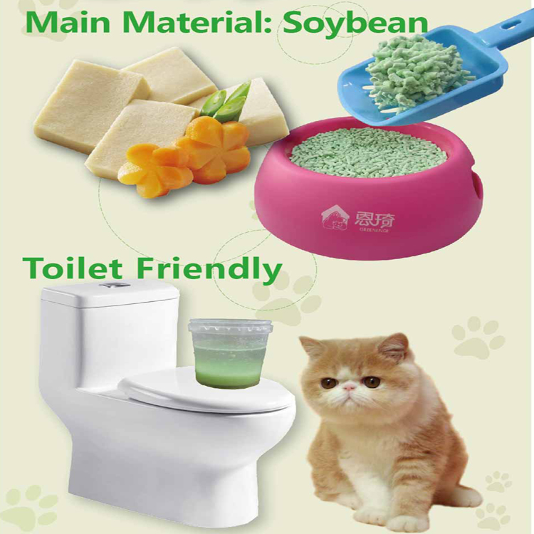 OEM tofu cat litter supplier super clumping highly  flushable odor control popular in Singapore